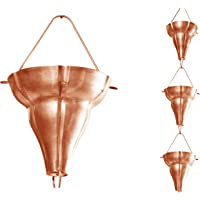 Los mejores  - Monarch - Cadena de Lluvia de Cobre Puro florissima- 22-86 cm de Longitud